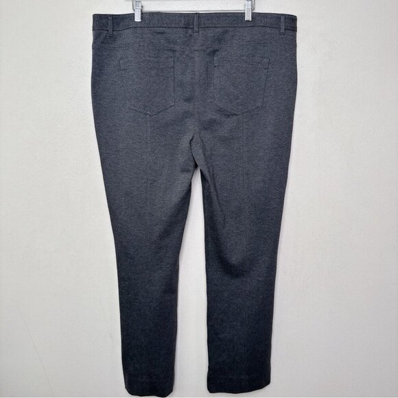NEW Jones New York Womens Sz. 16W Charcoal Stretch Straight Leg Trouser - Picture 14 of 14
